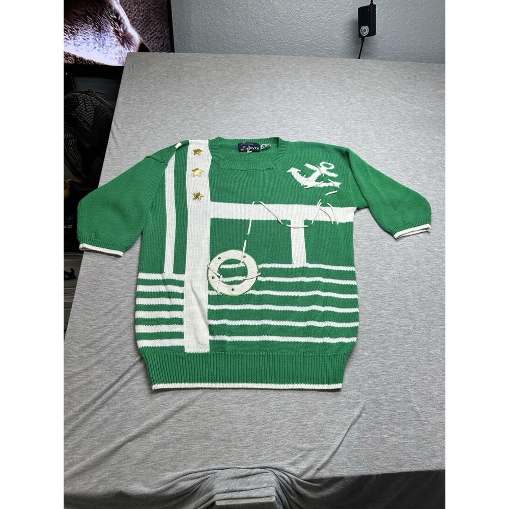 VTG Regatta Collection By Joyce Green Nautical Sweater Size L‎